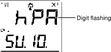 AJUSTE DE LA UNIDAD DE PRESI&Oacute;N hPa / inHg