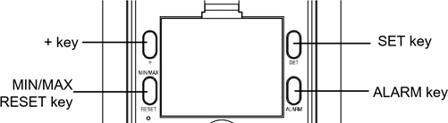 The weather station has four easy to use function keys.