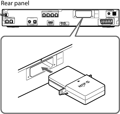 Belaidžių adapterių įdėjimas