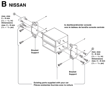 Het apparaat in een Japanse auto monteren - Nissan