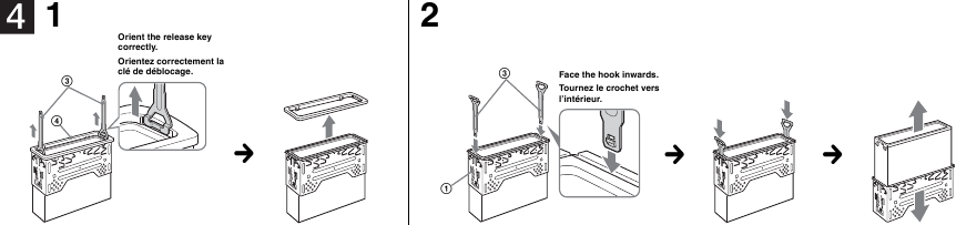 Remo&ccedil;&atilde;o do colar de prote&ccedil;&atilde;o e do suporte