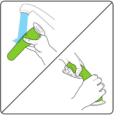 Cleaning the filters - Step 4 - Wash the filter