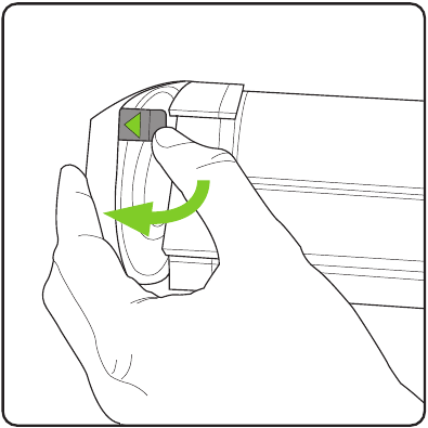 Emptying the bin - Step 2 - Open the lid