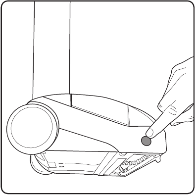Removing and cleaning the brush bar - Step 2