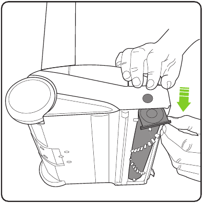 Removing and cleaning the brush bar - Step 3