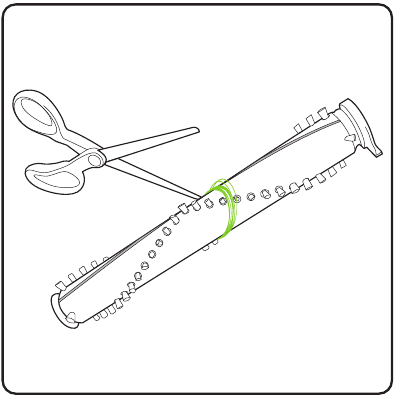 Removing and cleaning the brush bar - Step 4