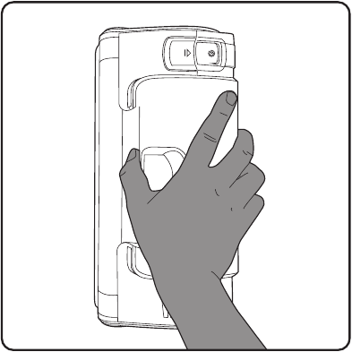 Hand-held operation - Step 1