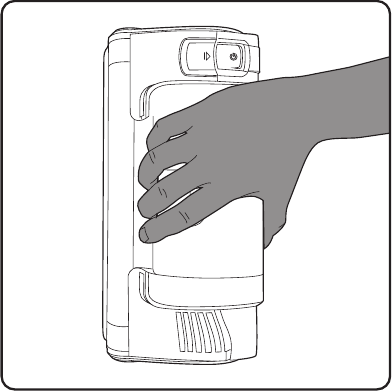 Hand-held operation - Step 2