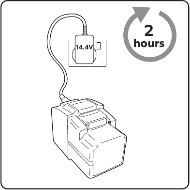 Recharging the battery - Step 1