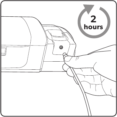 Recharging the battery - Step 2