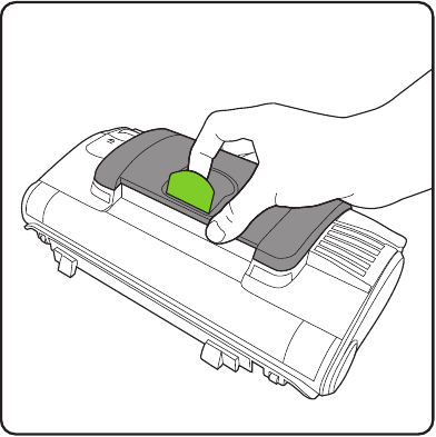 Removing the bag - Step 1