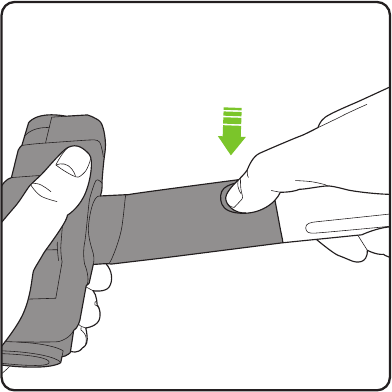 Removing the handle - Step 2