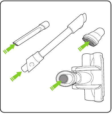 Jos imuteho on heikko, kun pussi on tyhj&auml; ja uusi pussi on asennettu - Vaihe 3