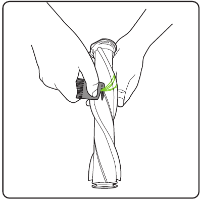 Harjatangon irrottaminen ja puhdistaminen - Vaihe 2