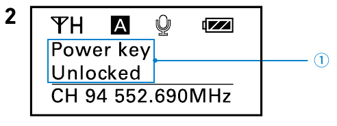 Nadajnik Body-pack - Ustaw klawisz Power