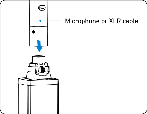 Nadajnik wtykowy: Dołączanie akcesori&oacute;w - Krok 1