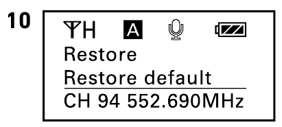 Nadajnik wtykowy - Przywr&oacute;ć ustawienia domyślne