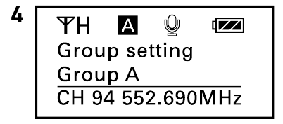 Nadajnik wtykowy - Wybierz grupę