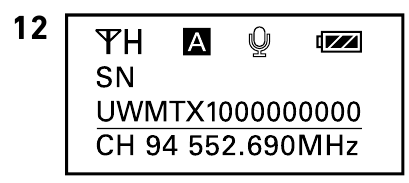 Nadajnik wtykowy - Numer seryjny