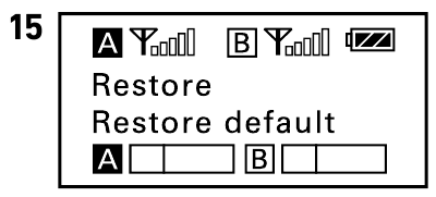 Przenośny odbiornik - Przywr&oacute;ć ustawienia