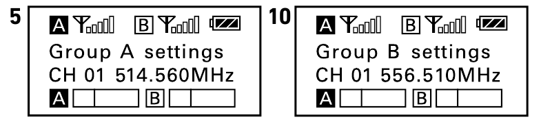 Przenośny odbiornik - Wybierz kanał