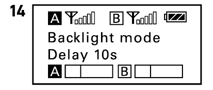 Przenośny odbiornik - Ustaw podświetlenie