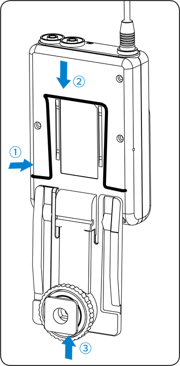 Receptor port&aacute;til - Conexi&oacute;n de accesorios - Paso 2