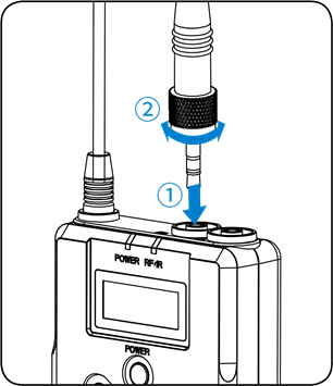 Receptor port&aacute;til - Conexi&oacute;n de accesorios - Paso 1