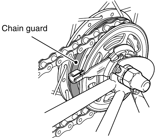 Installing the hub to the frame