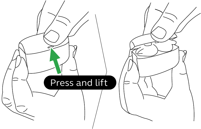 Apertura del estuche de carga
