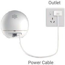 C&acirc;mera pronta para conex&atilde;o Wi-Fi