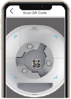 Digitalize o c&oacute;digo QR no corpo da c&acirc;mera