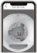 Digitalize o c&oacute;digo QR no corpo da c&acirc;mera