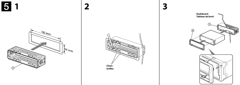 Shembull montimi - Instalimi n&euml; panelin e instrumenteve