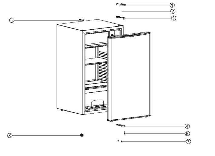 INVERSION DU SENS D'OUVERTURE DE LA PORTE