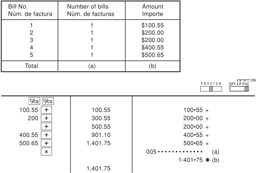 CALCULATION EXAMPLES - ITEM COUNT CALCULATION