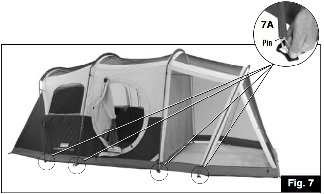 To Set Up Tent - Step 3