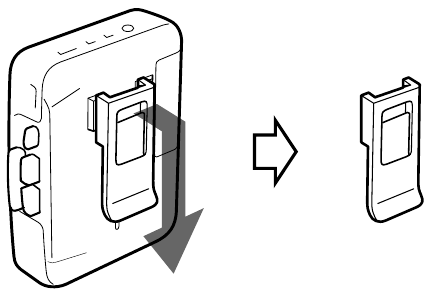 Extracci&oacute;n del clip para cintur&oacute;n