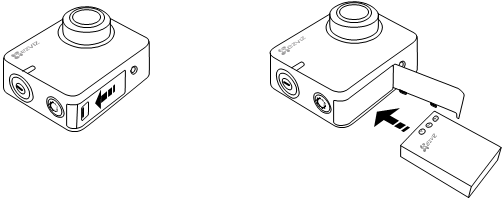 Napolnite kamero - 1. korak