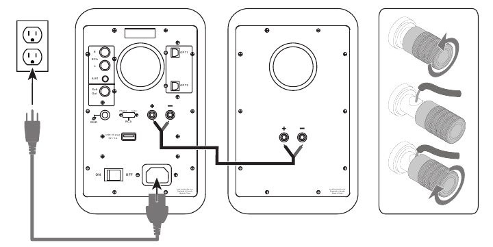 Kaiuttimien asentaminen