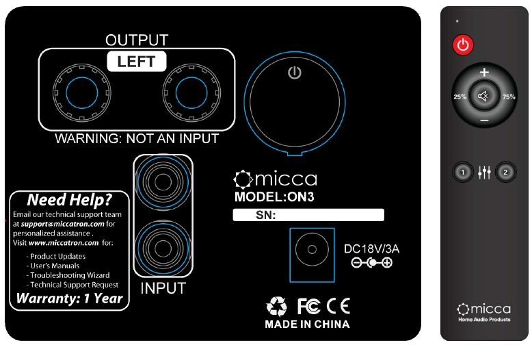 Conexiones y controles