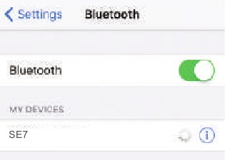 Connexion via le menu Bluetooth sur le mobile