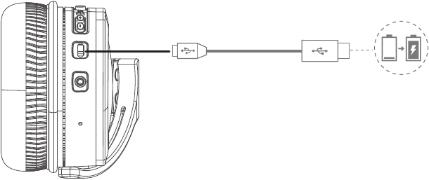 Baterijos įkrovimas - Ausinių įkrovimas