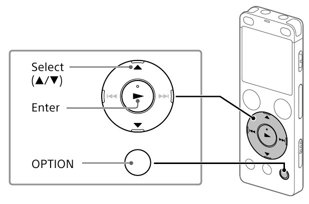 Using the OPTION menu