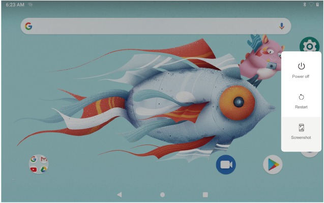 Įrenginio i&scaron;jungimas - Įrenginio parinkčių meniu