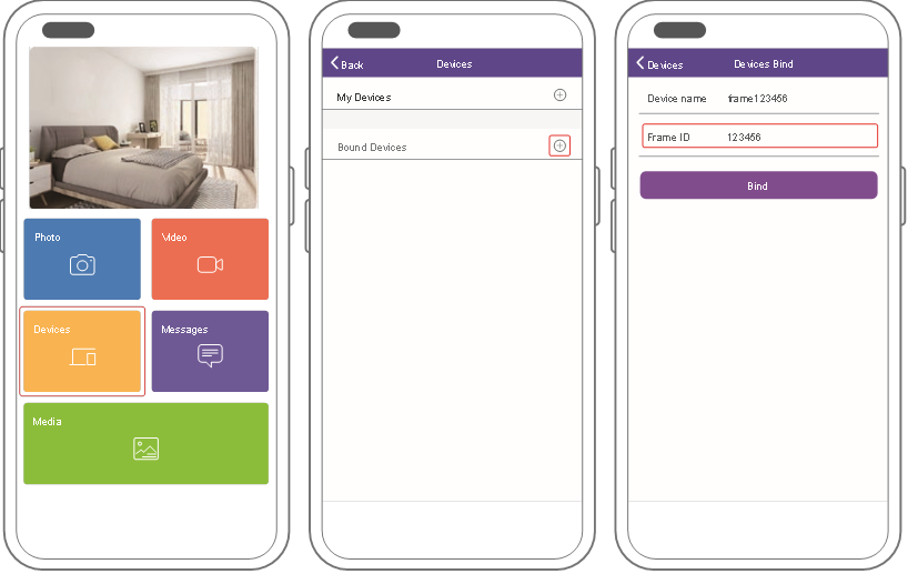 Invitarea altora să vă conecteze cadrul prin intermediul aplicației