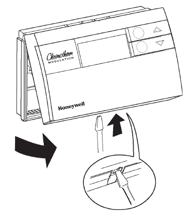 Remove the thermostat from the wall plate