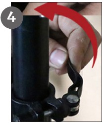 Nastavenie sedla a sedlovej trubky - krok 4