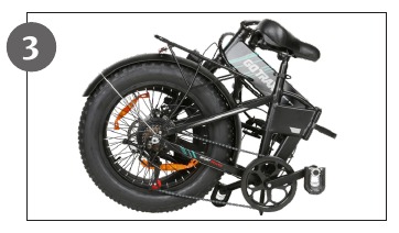 Folding the Electric Bike - Step 3