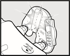 Luz de prueba parpadeando